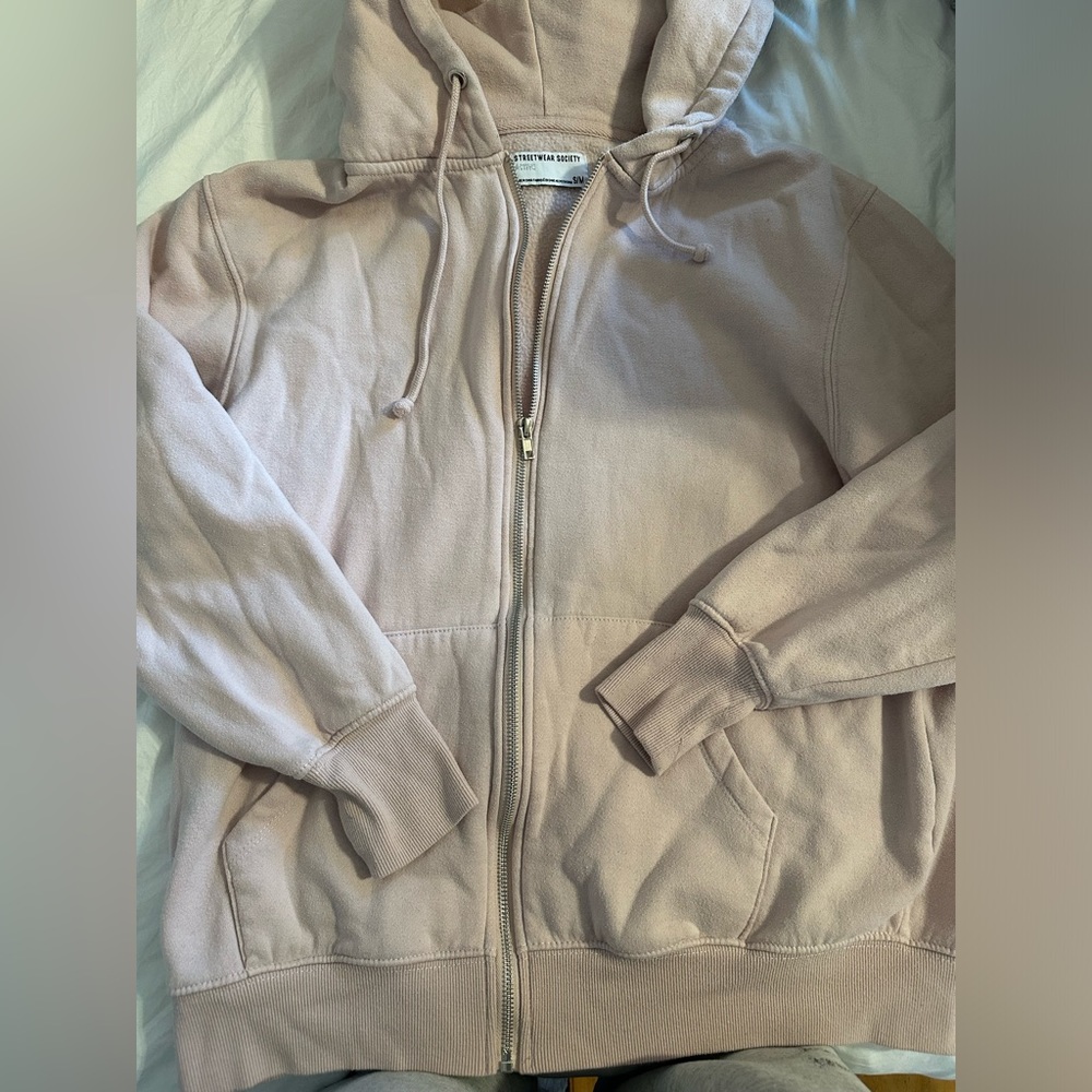 Light pink zip up